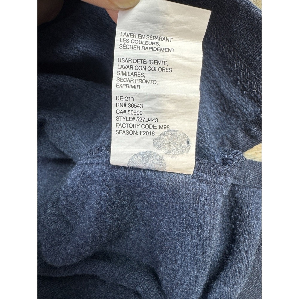 G.H. Bass & Co. Men's Mountain Wash quarter-zip pullover Size XL Navy old money - Picture 12 of 14